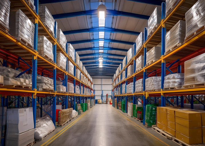 warehouse PENAi ai warehouse vol met dozen van Sahar Logistic